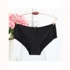 Women's Panties Seamless Ice Silk Female Underwear Thin Style Women Sexy Fit Breathable Triangle Briefs Mid Pink Waist