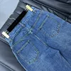 Designer Jeans 2024 New Spring Summer Fashion Flare Panelled Brand Same Style Pants Luxury Women's Clothing 0225-7