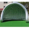 wholesale 10mW (33ft) Silver Inflatable Dome Tent Air Igloo Trade Show Camping Marquee Backdrop with Blower for Event Party