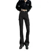 Jeans pour femmes CASUMANL Marque 2024 Printemps Femmes Cargo Pantalon Baggy Mode Haute Taille Écolière Américaine Streetwear Mujer