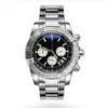 Montres zegarki Man Japan Kwarc Ruch zegarowy zegar zegarowy Pasek Pasek Oryginalny Buckle259b