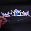 Haarspeldjes Zeemeermin Kroon Oceaan Stijl Vissenstaart Shell Zeester Bloem Tiara Vrouwen Meisjes Prinses Elegante Jurk Feestsieraden