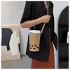 Borse per la scuola Borsa piccola personalizzata per tè al latte Moda femminile Versatile tracolla per telefono Versione coreana Simpatico zaino a secchiello