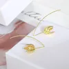 Ohrstecker, europäische und amerikanische Accessoires, Großhandel, französische Tulpenblumen, eleganter Schriftschmuck für Damen, Trend