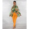 Women's Blouses Floral Print Chiffon Dolman Sleeve Lantern Irregular Blouse Shirt Top Sexy Elegant OL Office Ladies Shirts Summer Cloth