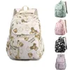 Sacs d'école Sac à dos adolescent mignon ours fille cartable moyen femme collège étudiant ordinateur portable multifonctionnel dames sac de voyage