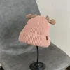 Bérets de Noël tricoté chapeau mignon bois adulte enfants doux bonnet année fête cadeau décoration