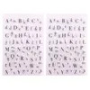 Storage Bottles 2PCS Alphabet Design Stamp Sheets Transparent Clear Seal Stamps TPR Decorative For DIY Scrapbooking Craft Po