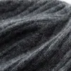 Basker unisexes kashmirbönhatt med fyra färg höst och vinter varmt stickat mode enkelt mjukt