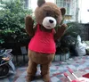 Performance Cute bear Mascot Costume Halloween Christmas Fancy Party Cartoon Character Outfit Suit Adult Women Men Dress Carnival Unisex