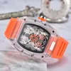 Men's designer watches business fashion sports luxury watches quartz movement quartz transparent case clothing high-quality watches 2023