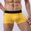 Cuecas vendem modal boxer shorts deslizamento respirável homens roupa interior masculina roupas moda clássico sheer