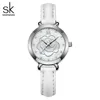 SK Dameshorloge Dames niche Premium 3D Rose Belt Shenzhen Horloge Dames quartz horloge Live streaming 0148