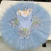 Sahne Giyim Profesyonel Çocuk Performans Kostümleri Kız Krep Tutu Swan Lake Dans Yetişkin Balerin Elbise Mavi Kuş Balesi