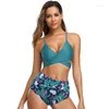 Roupa de banho feminina shekini push up trajes de banho cintura alta torção frente biquíni bottoms duas peças maiô criss cross bandage beachwear