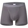 Underbyxor shoppa för rena färger lycra bomull underkläder män öppen påse mjukhet bekväm i högsta kvalitet