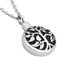 Pendant Necklaces "Tree Of Life" Stainless Steel Cremation Necklace Quality Urn Locket Jewelry Memorial Ashes 20" Chain