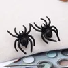 Kolczyki Dangle Punk Spider Stud Osobowość Black Ear Studs Halloween Spiders Funny Horror Jewelry for Women