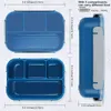 Servies Kinderen Voor Volwassenen Bento Veilig Lunch Containers Compartiment Box Magnetron/Vaatwasser/Vriezer Peuter 1.3L-4