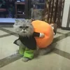 Cat Costumes Halloween Pumpkin Theme Pet Funny Costume Kitten Cosplay Dress Up Killers Clothes For Puppy Party Accessories