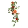 Guirlande de fleurs artificielles décoratives, arc de mariage, fausse pivoine, toile de fond florale, guirlande de pièce maîtresse en soie pour la maison