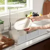 Wasserspritzschutz für Küchenaufbewahrung, 2-in-1 und Kantenschutz für wasserdicht, rutschfest