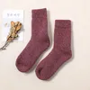 Donne calze di colore solido 30% in lana in inverno addensato asciugamano a filo caldo caldo ragazze dimensioni 2 massa