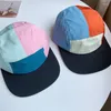 Ball Caps Korea 5 Panel Droog-snel Baseball Cap Dames Platte rand Amerikaanse Breedgerande Zonnebrandcrème Voor Mannen