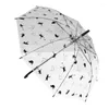 Parapluies Compact Transparent Coupe-vent Parapluie Modèle Clair Pliant Pluie Femmes Filles Femme Pliable Paraso