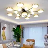 Kronleuchter 2024 Moderne nordische Stil LED für Wohnzimmer Schlafzimmer Esszimmer Küche Deckenleuchte Schwarz Design G9 Leuchten