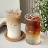 Wine Glasses 14oz Bamboo Joint Shaped Glass Cups Drinking Clear Cute Water Tumblers Kitchen Beer Glassware For Iced Coffee Cocktail