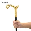 Gouden luxe curve Lijn Type Walking Cane mode Decoratieve wandelstok Gentleman Elegant Cosplay Cane Knob Crosier 93cm