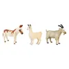 庭の装飾農場動物像教育玩具テーマパーティーケーキトッパーのための小さな動物の置物