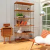 16 مقياس مصغرة Dollhouse Multi Storage Storage Rack Furniture Mini Furniture for S Blyth Pullip Doll Associory Toy 240223