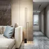 Nordisk minimalistisk design led golvlampa vardagsrum heminredning soffa hörn stående ljus inomhus belysning sovrum sovrum lampa