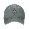 Ball Caps Benutzerdefinierte Baumwolle Freimaurer Logo Baseball Kappe Frauen Männer Einstellbare Freimaurer Mason Freimaurerei Papa Hut Streetwear