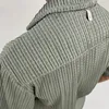 Män sätter sommar casual shortsleeved skjorta shorts mode randig kostym manlig twopiece set träning ropa para hombre 240220