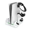 Vertical Stand Vr Controller Charging Station 2 Cooling Fan 2 Headset Holder Base for 5 VR Console Accessories 240221