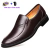 US7-11.5 Vestido de tamaño Formal original Gran cuero para hombres para hombres Elegante negocio social Social Social Masculino Anti-Wear Black Man Designer Zapatos No. 5208 439 783 S