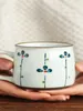 Tassen Xitian Muyu Keramiktasse Becher Wasser Kaffee Milch Frühstück Haushalt Japanisch Handbemalte Unterglasurfarbe