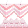 Storage Bottles 10 Pcs Triangular Cake Shape Birthday Party Creative Gift Box Gifts Candy Holder Boxes Slice Of Paper Goodie Bride Case