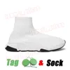 2024 Designer Sock Boots Speed ​​1.0 Paris Casual Shoes Loafers Triple White Black Red Shiny Knit Slip-On Platform Trainers Speed ​​2.0 For Men Womens Socks Booties Storlek 36-45