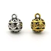 Charms 10pcs/lot Antique Gold Silver Color Metal Pendants Hollow Out For Jewelry Finding Ball Beads Diy Accessories