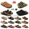 Birks Clogs Slippers Sandals Men Women Cork Flat Arizona Mayari Slipper Slides Suede Snake Leather Slide Clog Flip Flops Slipper Plate forme Platform slides