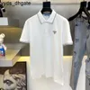Polo Prado Polo da uomo di design polo da uomo felpa Tee Shirts Tees polo top maglietta oversize Maglietta casual Lettera Button t-shirt traspirante plus size