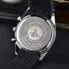 Montres de luxe pour hommes montres de créateurs Mens Quartz timing saphir boucle pliante montres-bracelets en acier inoxydable bracelet en silicone montre de luxe