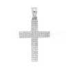 CADERMAY TRENDY SIER 10K 14K Cross Necklace D VVS Moissaniteヒップホップスタイル女性男性ペンダントジュエリー