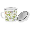 Set di stoviglie Tazza d'acqua Tè Smalto stile vintage Bicchieri classici Tazza da ufficio Regalo Tazze per bere ad alta capacità