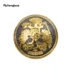 Golden Black Russian Double-Headed Eagle Totem Spazierstock Fashion Stick Gentleman Luxus Crosier Knob Spazierstock 93 cm