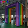 wholesale wholesale Custom square 6x4mH (20x13.2ft) With blower inflatable rainbow arch for advertisement party supplies event archway christmas decoration